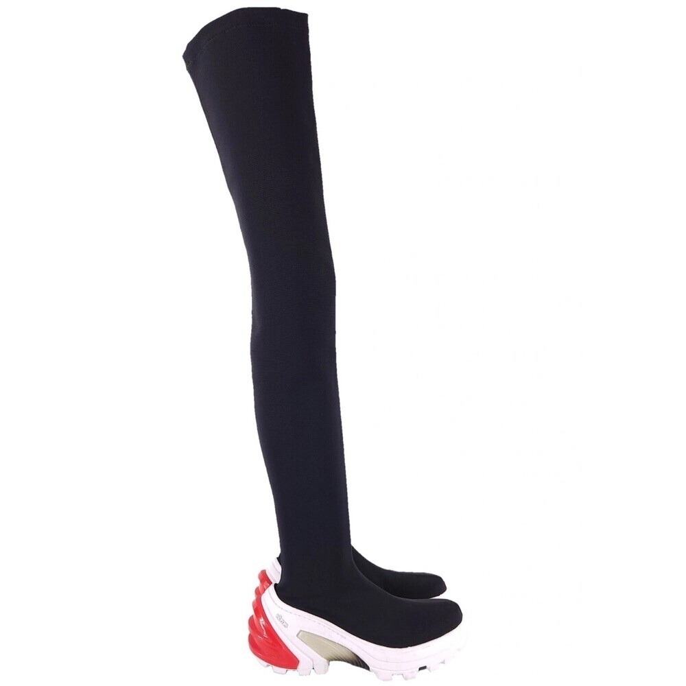 1017 ALYX 9SM Thigh High Boots 37 7 New Black Red White Vibram Sole
